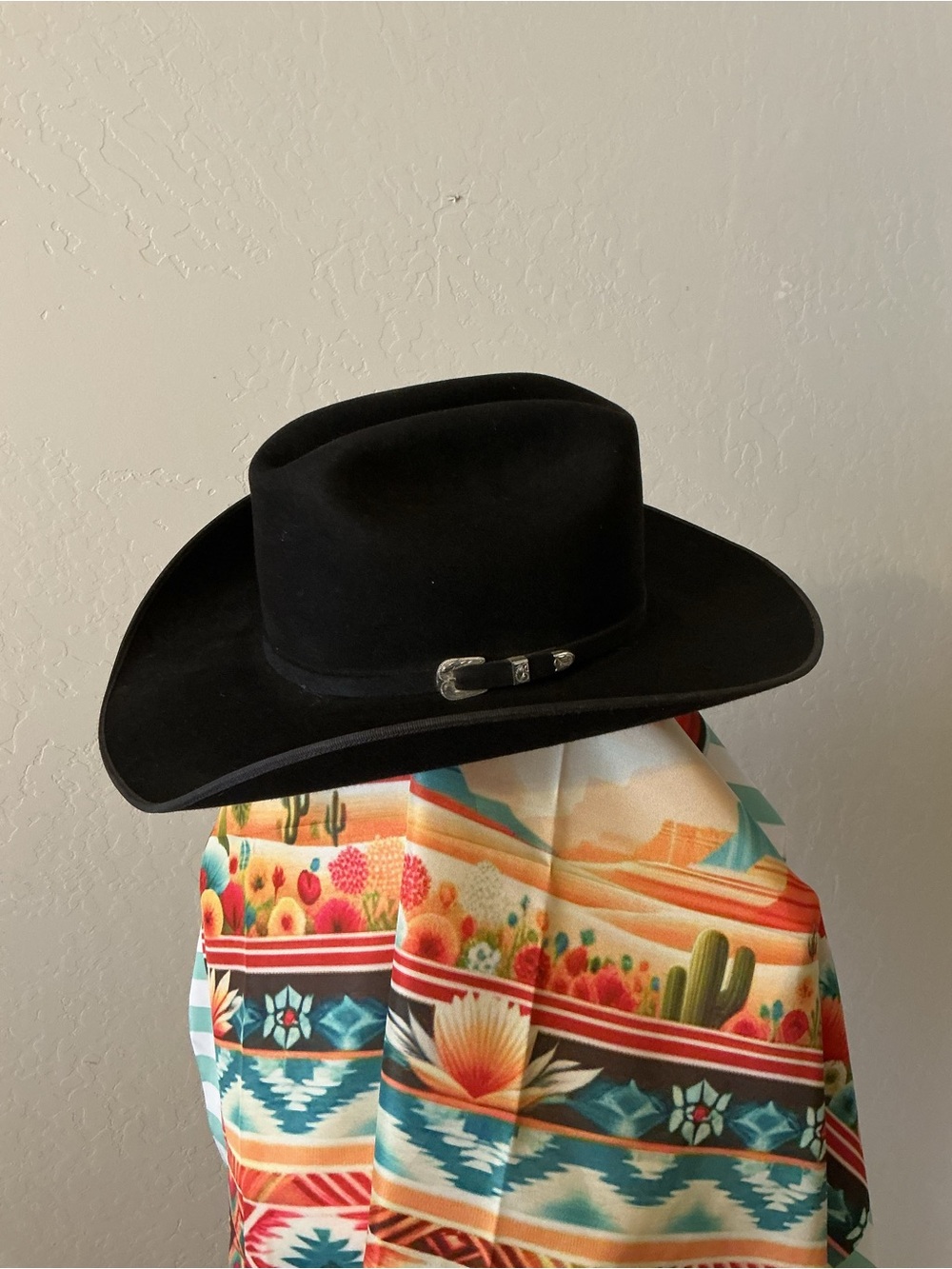 Double H Custom Black Felt Western Hat